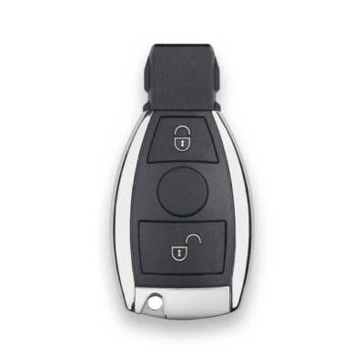Mercedes 2 Buton Smart Kumanda Kabı BGA Nikelajlı - 1