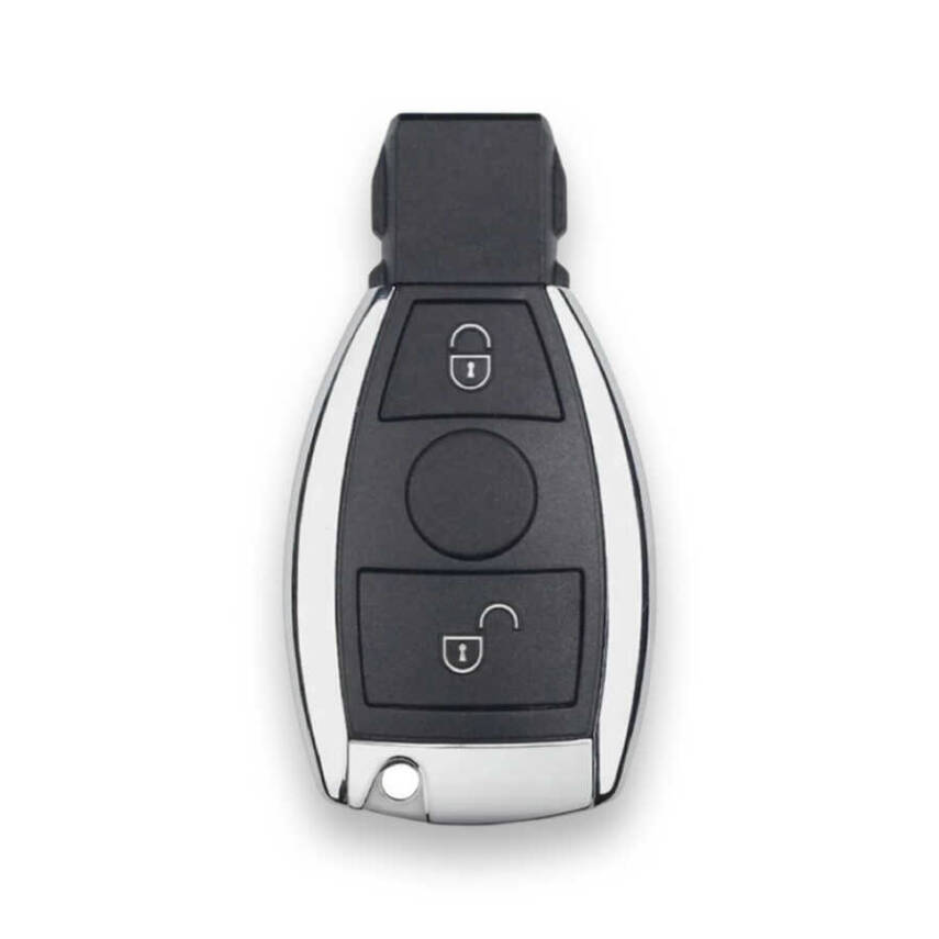 Mercedes 2 Buton Smart Kumanda Kabı BGA Nikelajlı - 1